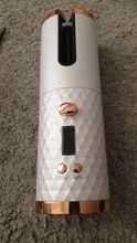 Rizador de pelo automático inalámbrico, rizador de pelo recargable por USB, rizador de pelo de cerámica con pantalla LCD