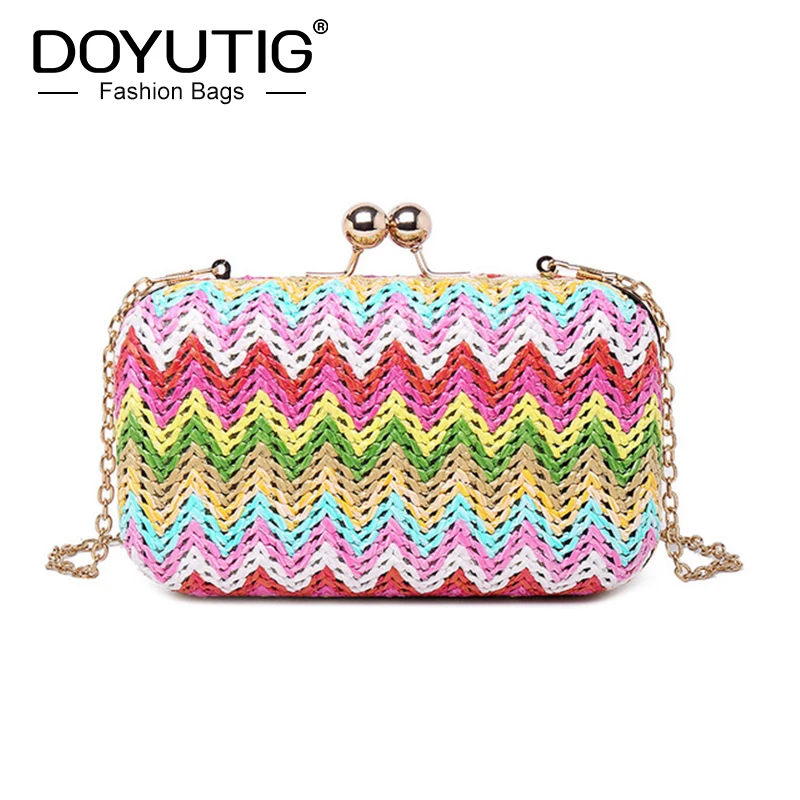 

DOYUTIG Luxury Women's Hand-Made Pu Leather Clutch Bags Vintage Chinese Ethnic Style Evening Bag For Party Lady Wedding Bag A244