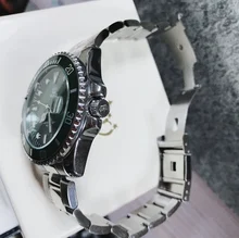 OLEVS-Reloj de pulsera de cuarzo para hombre, cronógrafo deportivo con correa de acero inoxidable, resistente al agua, masculino