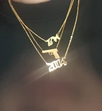 Collar de acero inoxidable con año de nacimiento para mujer, colgante con número de año dorado, joyería, regalo de cumpleaños, 2020