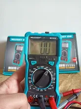 Mileseey-multímetro Digital NCV de rango automático, medidor de voltaje CA/CC, luz Flash, pantalla grande