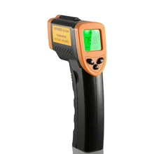 Усовершенствованный бесконтактный инфракрасный термометр с лазерным нацеливанием / регулировкой излучательной способности: с нов