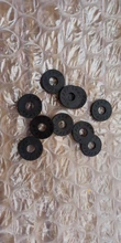 10 pcs Silica Gel Guitar Protector Strap Lock Block 25x3mm 9mm ID Black