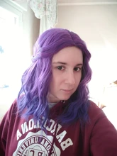 MSIWIGS mujer púrpura 22 colores Cosplay peluca ondulado corto sintético resistente al calor de pelo Rosa Rubio Ombre porque peluca