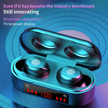 

TWS Wireless Bluetooth Earbud LED Display Power Headphone Hifi Stereo Earphone Sports PC Gaming Headset for Android IOS Phone