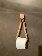 Towel Paper-Holder Decoration-Supplies Toilet Hotel Bathroom Hanging-Rope Vintage Hemp