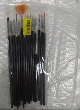 Juego de pinceles para uñas acrílicas, Set de 15 Uds. De pinceles para delinear uñas, pluma de dibujo, pluma de pintura para diseño, 8/7/6/5/3 Uds.