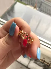 Daily-Ring Fashion Jewelry Adjustable Smiley Golden-Copper Korean New-Design Simple Female