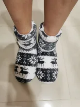 House Slippers Floor-Shoes Flip-Flops Christmas Winter Fur Plush Warm Cotton Indoor Fourrure