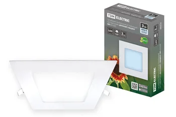 

Fixture ultra-thin recessed LED "downlight" square SVO (white) 3 W 4000 K TDM
