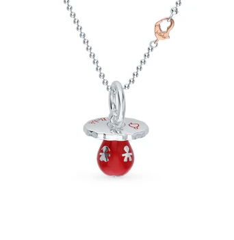 

Silver necklace with enamel sunlight sample 925