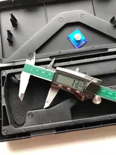 FUJIWARA-Calibrador digital de acero inoxidable Vernier, de 0 a 150mm, 1/64 fracción/MM/pulgada, LCD, resistente al agua, IP54