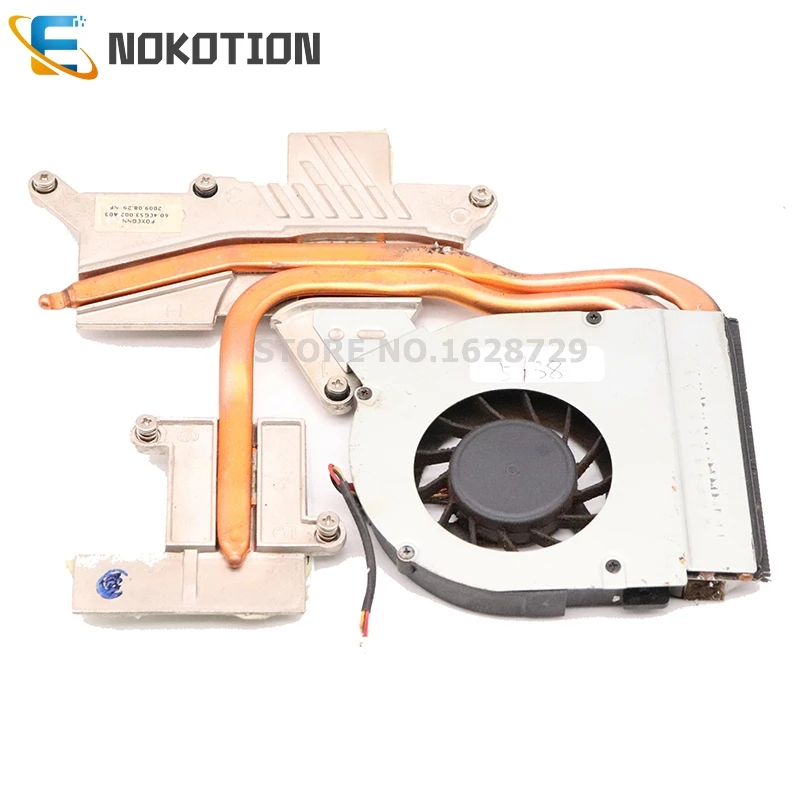 NOKOTION 60.4CG53.002 для Acer aspire 5738 5738ZG процессор GPU Охлаждающий радиатор с вентилятором