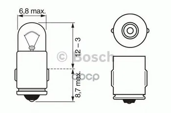 

Lamp Ba7 12 V 2 W Bosch art. 1987302224
