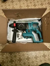 Hammer-Drill Electric-Hammer Cordless Battery--Case Rechargeable Rotary 18V Without