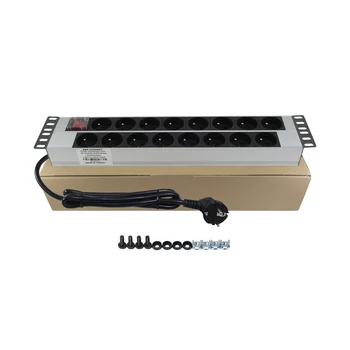 

Amp Connect PDU 19 ''2U 16 WAY FRENCH TYPE NFC 61314 SOCKET ON/OFF LIGHTED SWITCH ALUMINIUM PROFILE FRAME PDU