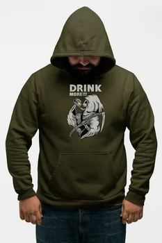 

Angemiel Wear Drink More Green Men 'S Hooded Sweatshirt