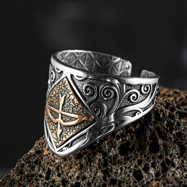 Silver Thumb Ring Archer Men Ring 925 Sterling Silver Ring Great Seljuk  Kemankes Tozkoparan Arrow Ring Made in Turkey - AliExpress