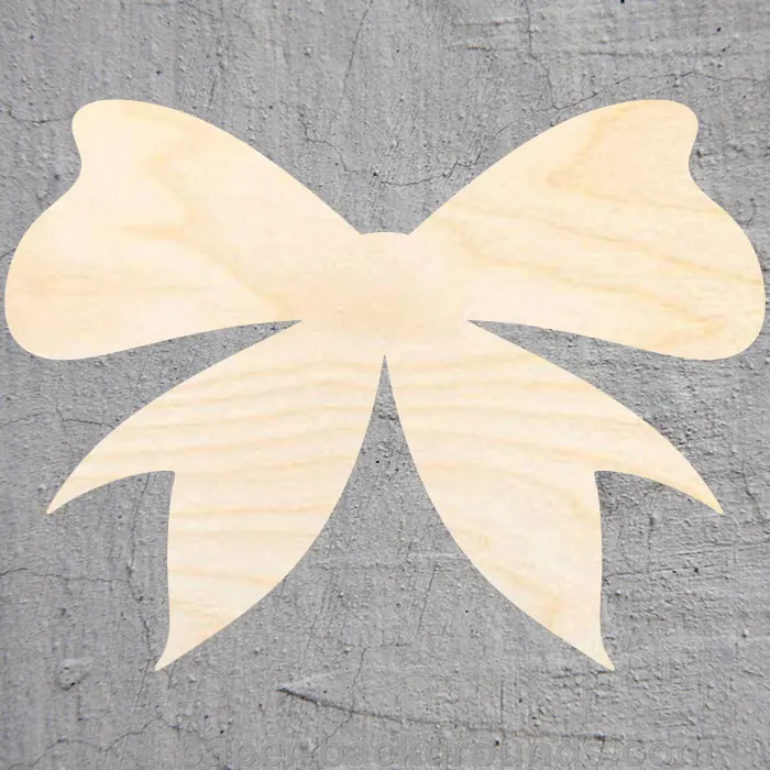 

bow silhouette Laser Cut Out Wood Shape Craft Supply Unfinished Cut Art Projects Craft Decoration Gift Decoupage Ornamente