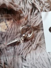 Pendientes de acero inoxidable para hombres y mujeres, aretes falsos, Punk, negros, sin perforación, estilo gótico, Hip Hop