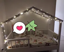 Tiny leaf garland fairy light decor LED Copper Wire string lights for Wedding forest