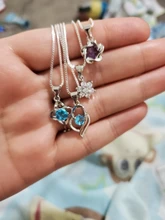 NEHZY-collar con colgante de corazón hueco de circonita de cristal para mujer, joyería de plata de ley 925, 45CM de longitud