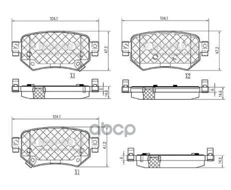 Колодки Тормозные Mazda 6 12- Задние Nipparts N3613028 Nipparts арт. N3613028
