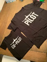 Camisetas a juego de la familia del piloto para padre e hijo, trajes de niño bebé, papá, me, aspecto plano, geniales, camisetas