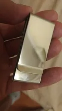 2020 de acero inoxidable de la identificación de la tarjeta de crédito Cartera de doble cara cambiar dinero Clip Cartera de color liso lindo envío gratis