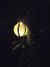 Solar-Lanterns Garden-Lights-Decor Fence Handle Hanging Tree Patio Bronze Retro Hollow