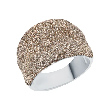 

Silver ring with glitter sunlight sample 925
