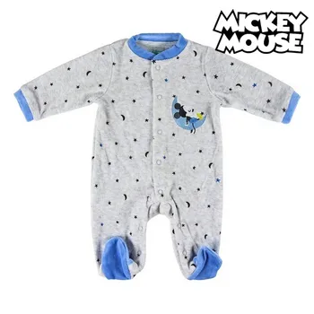 

Baby's Long-sleeved Romper Suit Mickey Mouse 74611 Grey Blue