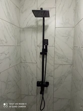 Shower-Faucet-Set Bathtub Wall-Mount 8rainfall Handheld POIQIHY with Sprayer