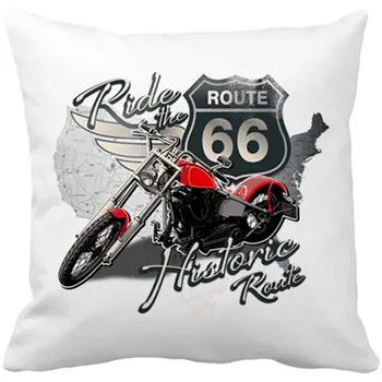 

Cushion with insert Ride The Route 66 biker