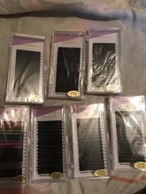 LIFMINRY-extensiones de pestañas suaves de visón, 8 colores, arco iris de color, 16 líneas Premium