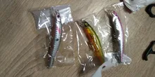 3D Eyes Floating Minnow Wobblers Fishing-Lure Laser Crankbait Aritificial Hard-Plastic