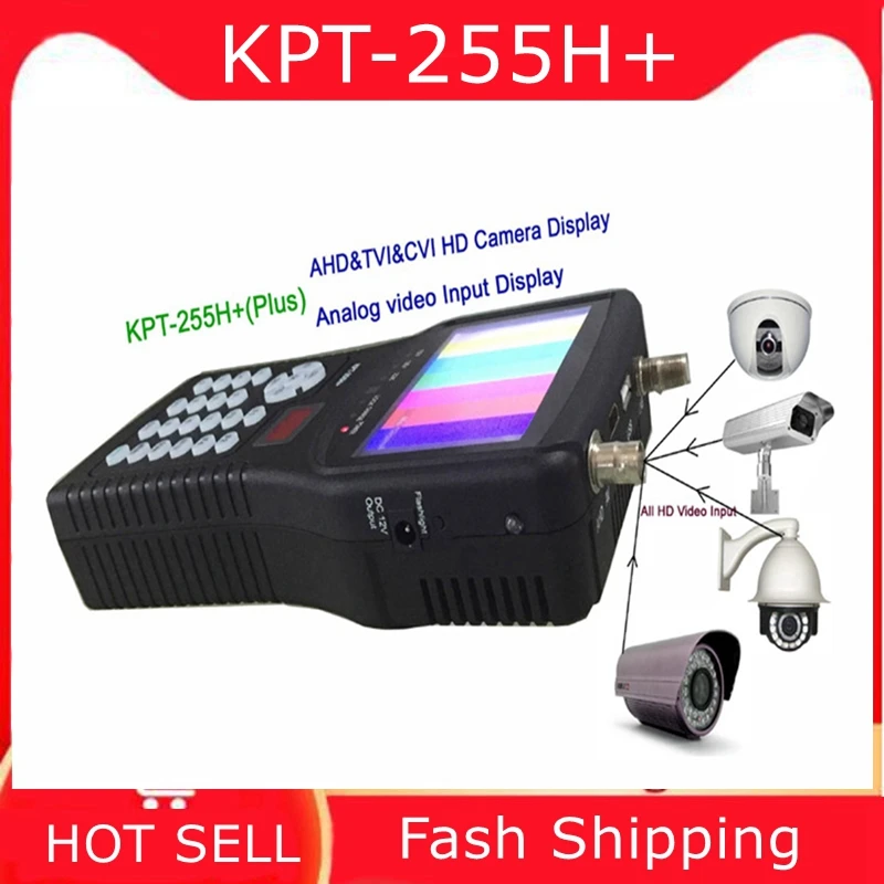 DVB-S2 цифровой HD спутниковый Finder метр KPT-255H + 4 3 &quotна тонкопленочных транзисторах на