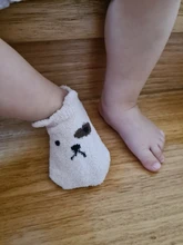 Calcetines de lana de Coral para bebé, cálidos, para niño y niña, calcetines infantiles para el suelo, accesorios de ropa gruesos para invierno