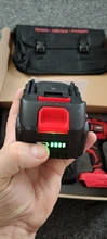 WOSAI-destornillador eléctrico de 20V, batería de 300NM, destornillador inalámbrico sin escobillas, taladro de impacto, controlador de impacto recargable
