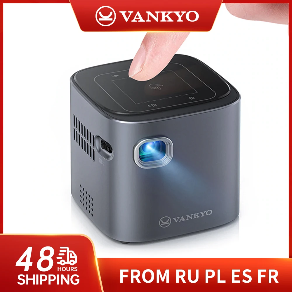 Умный мини-проектор VANKYO GO200 BT4.0 1080P перезаряжаемый DLP Wi-Fi Pico-проектор с Android 7 1 USB для