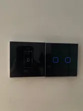 Glass-Switch-Panel Controler Touch-Switch Fire-Line Minitiger Smart Home 3-Gang Single