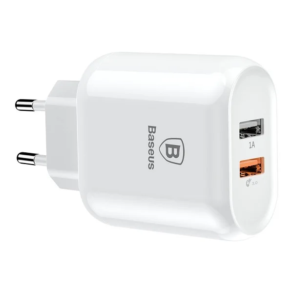 Зарядное устройство Baseus Bojure Series QC 3.0 Dual USB Ports CCALL-AG02(Белый