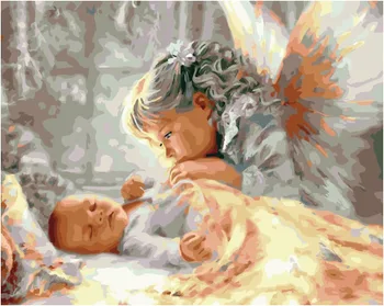

Painting by numbers PK 41070 care Angel 40*50 exclusive