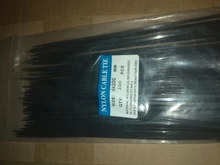 Brida de plástico autoblocante, cable de nailon, anillo de fijación, cremallera color negro, 5x300, 3x200 y 5x200, 100 unidades