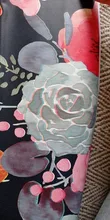 Floral Wallpaper Stick Decorative Flower-Peel Self-Adhesive Bedroom Vinyl Navy-Blue/orange