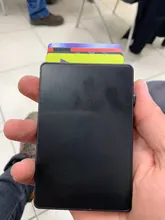 ZOVYVOL-cartera inteligente antirrobo para hombre y mujer, cartera inteligente delgada RFID, a la moda, con botón Pop-up, tarjetero, funda de Tarjeta De Nombre