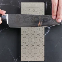 Алмазный нож точильный камень 400#1000# точилка для ножей ультра-тонкая ячеистая поверхность точильный камень резец набор инструментов
