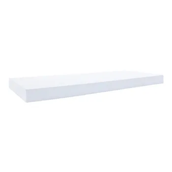 

Rebecca Mobili 2 Pcs Shelves White Wall Shelf MDF Books 5x80x25