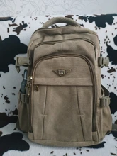 Canvas Backpack Mochila Rucksacks Notebook Schoolbags Laptop Travel-Shoulder Military