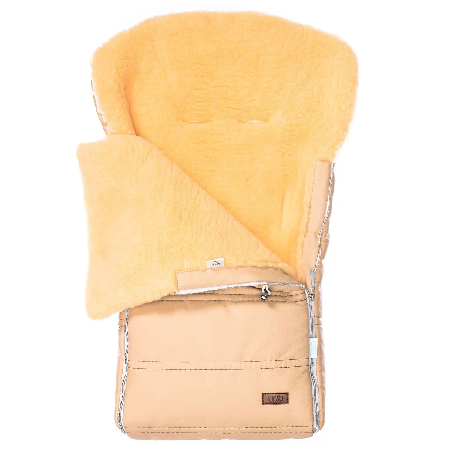 Конверт зимний меховой Nuovita Alpino Lux Pesco(Beige/Бежевый